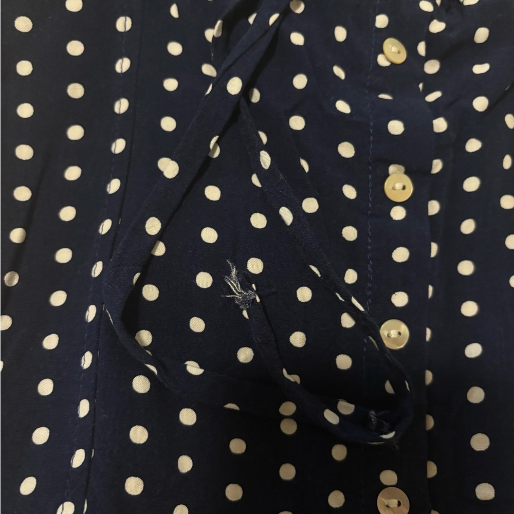 Frankie's Bikinis Navy Polka Dot Mini Dress - Picture 4 of 4